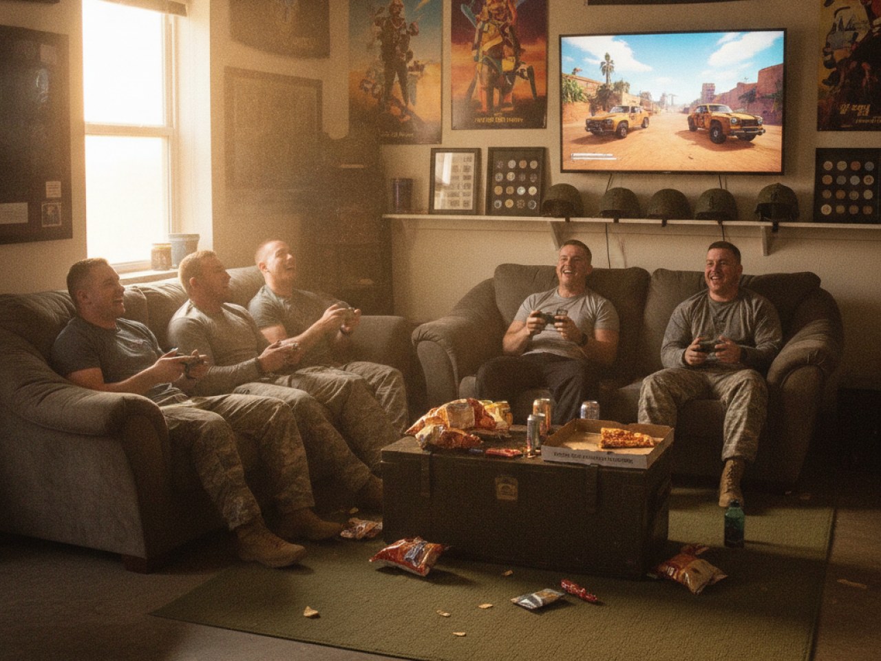 Военные США на фоне игры GTA VI
