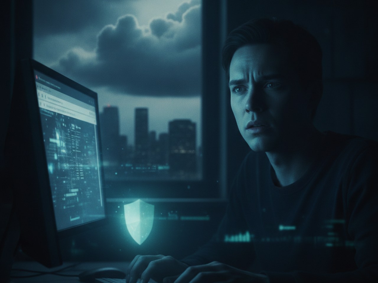 Иконка блокировки защищенного DNS и VPN
