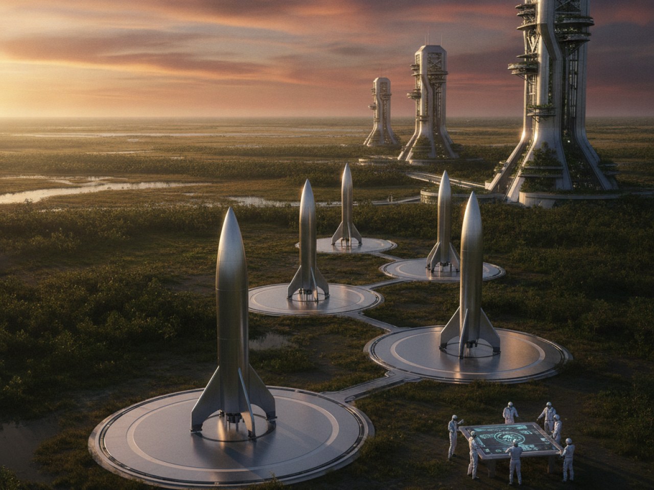 Космодром Starbase от SpaceX в Луизиане