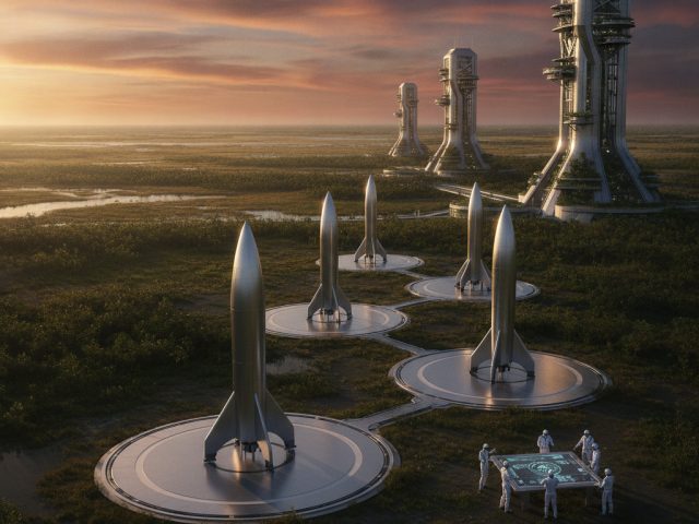 Космодром Starbase от SpaceX в Луизиане
