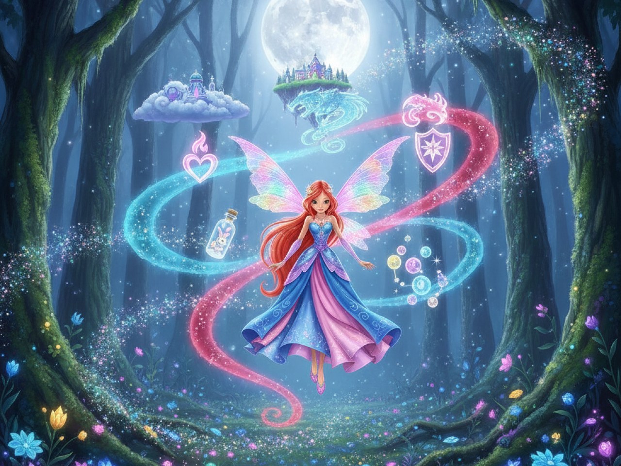 Феечка Блум из Winx Club в Волшебном Измерении