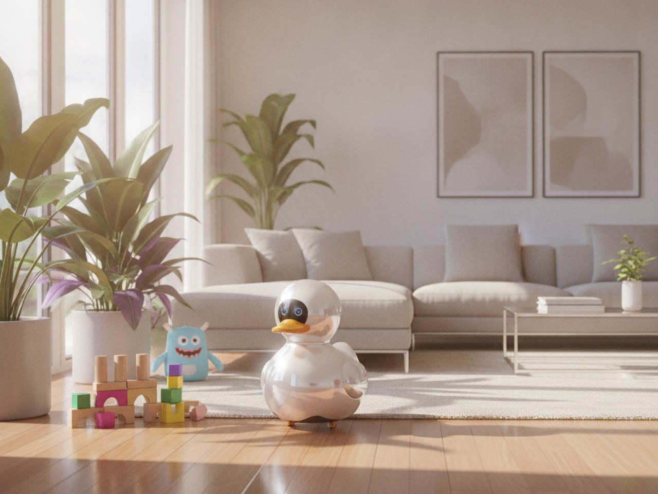 Настольный робот Microduck от Hugging Face с ИИ