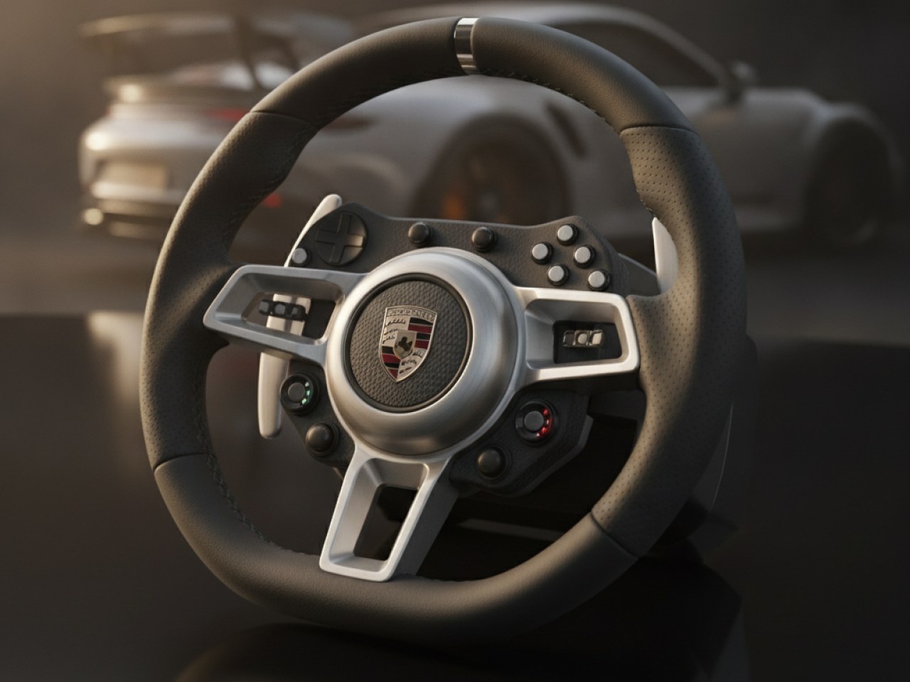 Игровой руль Porsche 911 GT3 RS из алюминия и карбона