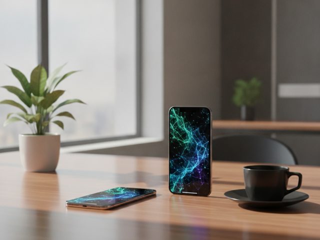 Два iPhone с активированной eSIM и функцией Handoff