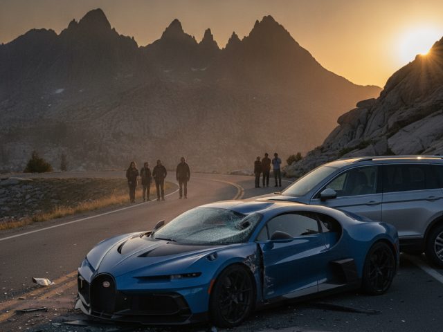 Прототип Bugatti Tourbillon после ДТП с Volkswagen