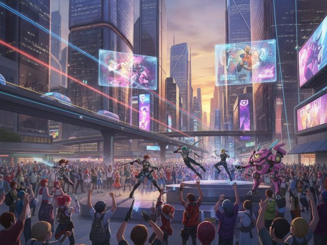 Аниме персонажи Overwatch на фоне логотипа Netflix
