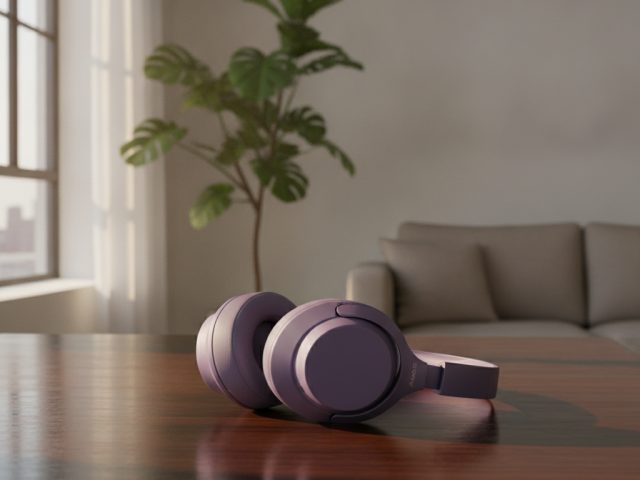 Новые наушники Sony WH-1000XM4C в лавандовом цвете
