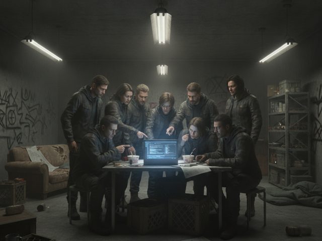 Логотип сериала «Укрытие» и кадры из нового приквела