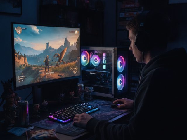 RTX 2060 с активированным DLSS Frame Generation в игре Ведьмак 3