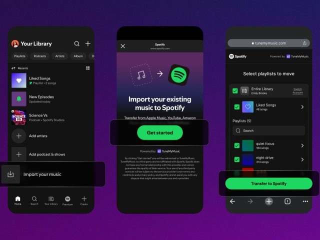 Spotify предлагает новую функцию для переноса плейлистов