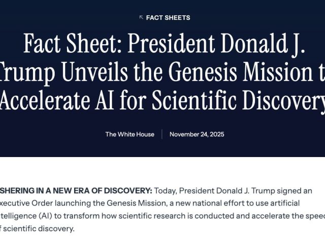 США запускают амбициозный проект Genesis Mission