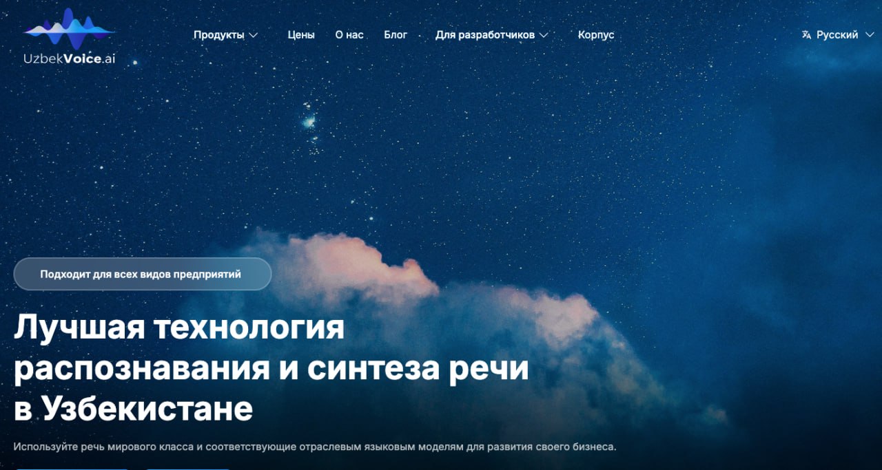 Узбекский стартап запускает инновационный проект в области синтеза речи
