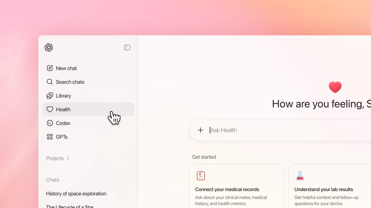 ChatGPT расширяет функционал: новый раздел «Здоровье»