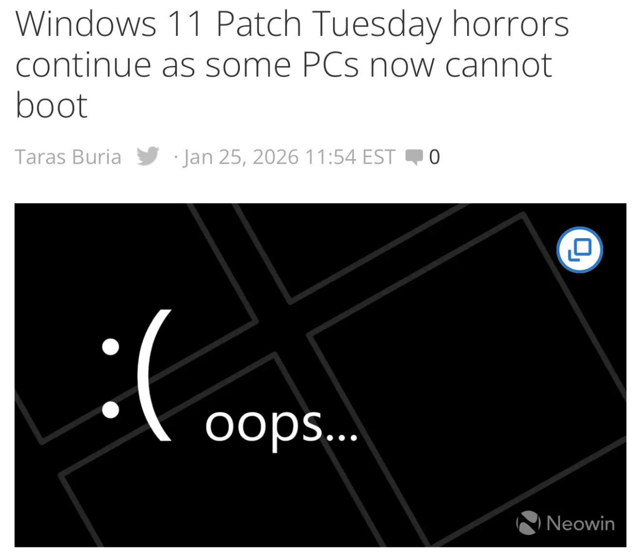 Проблемы с обновлением Windows 11: пользователи сталкиваются с «кирпичами»
