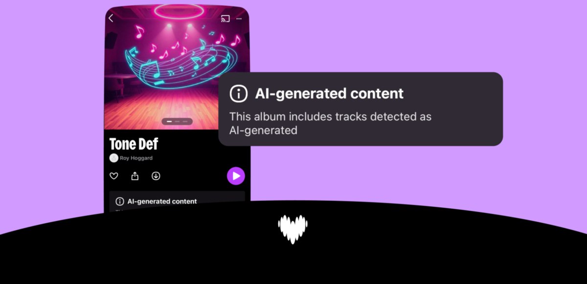 Deezer запускает инструмент для распознавания ИИ-музыки