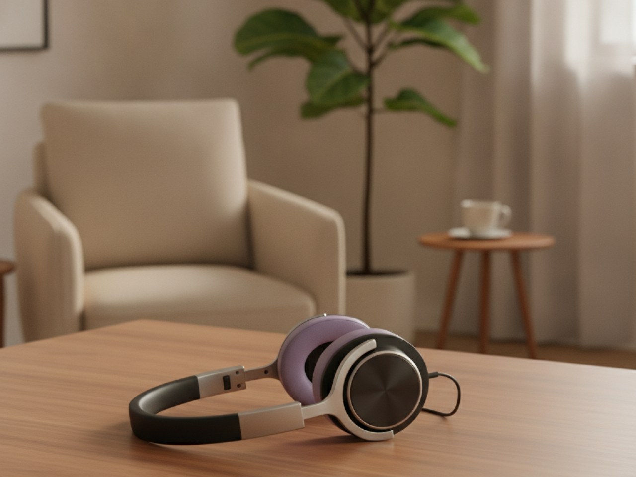 Наушники Sony WH-1000XM4C в черном, платиново-серебристом и лавандовом цветах
