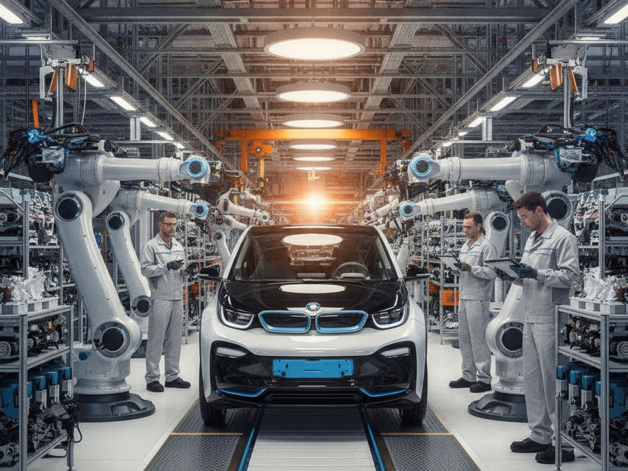 BMW i3 на конвейере в Мюнхене