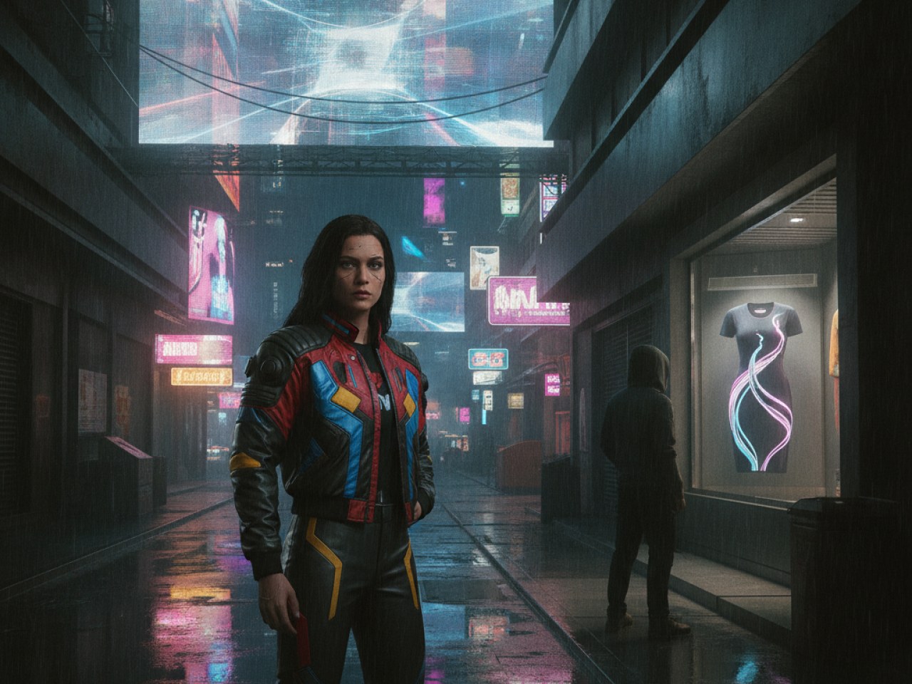 Куртка и футболка из Cyberpunk: Edgerunners