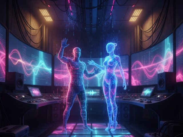 Бейдж AI Persona на профиле артиста в Spotify