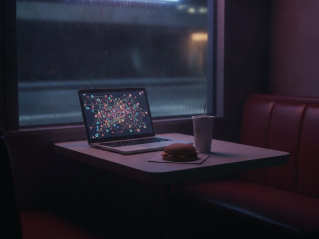 Логотип McDonald's на фоне данных о клиентах